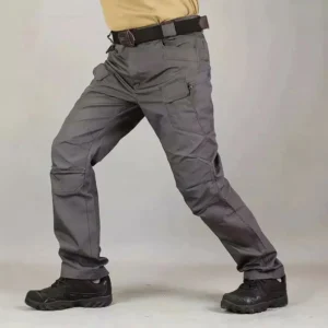 American camouflage casual pants men's outdoor tactical pants loose waterproof wear-resistant multi-pocket sports pants