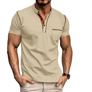 2026 summer new men's slim short-sleeved T-shirt quick-drying breathable pure cotton casual men's clothing